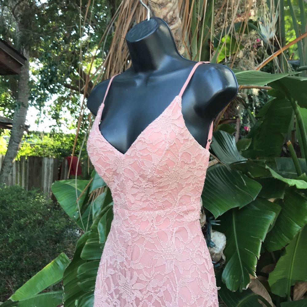 B Darlin lace backless dress